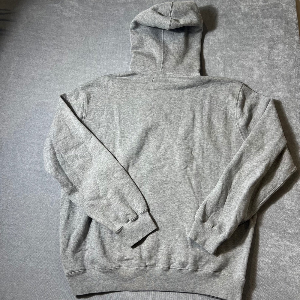 Polo Ralph Lauren Mens XL Heather Gray Fleece Pullover Hoodie Navy Pony Logo - Picture 6 of 6